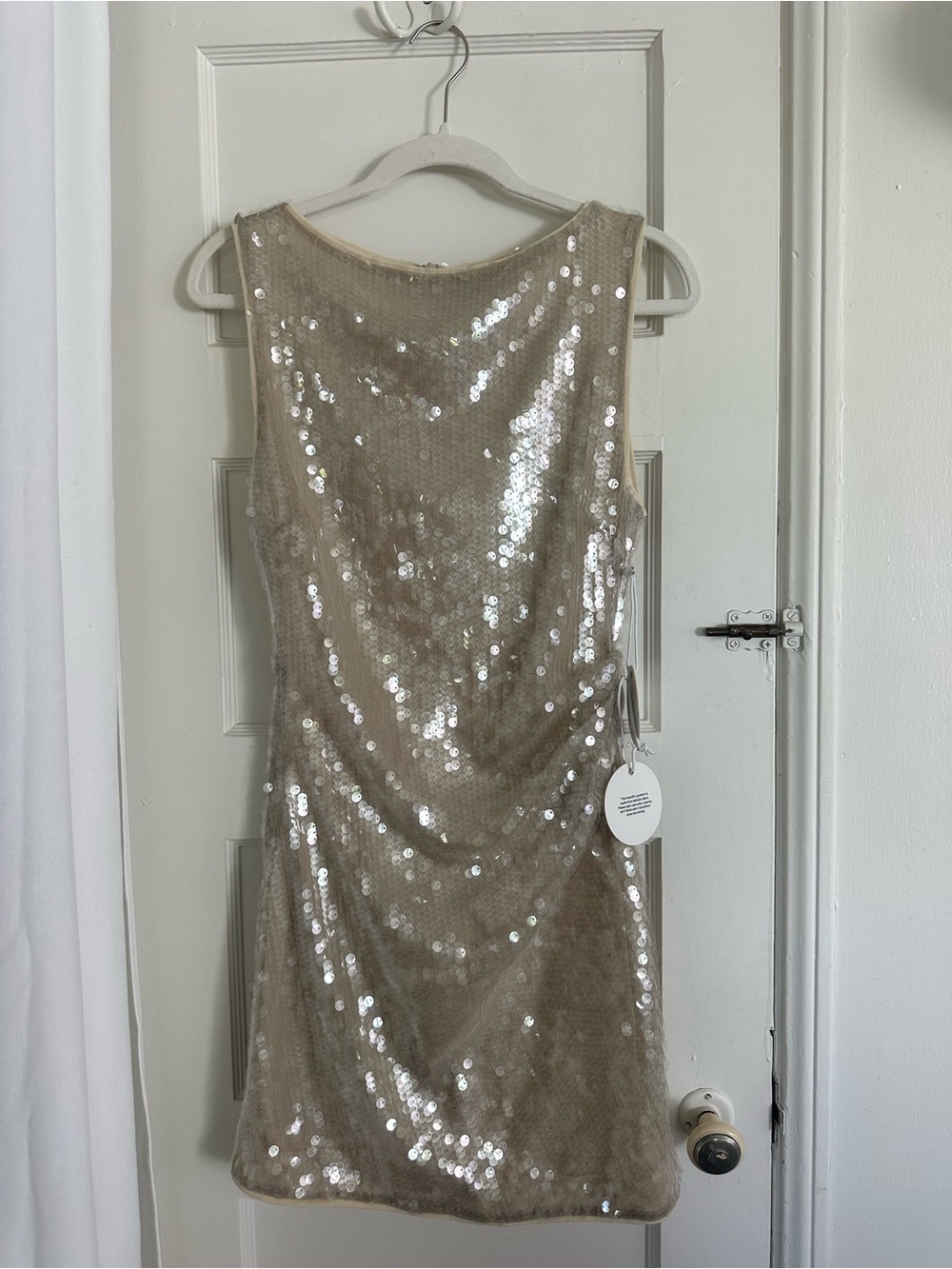 STAUD ETON SEQUIN MINI DRESS